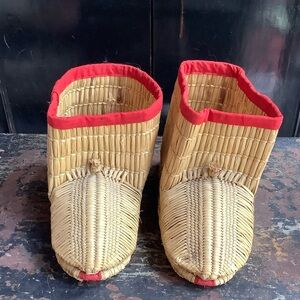 Vintage Japanese Barley Folk Snow Boots